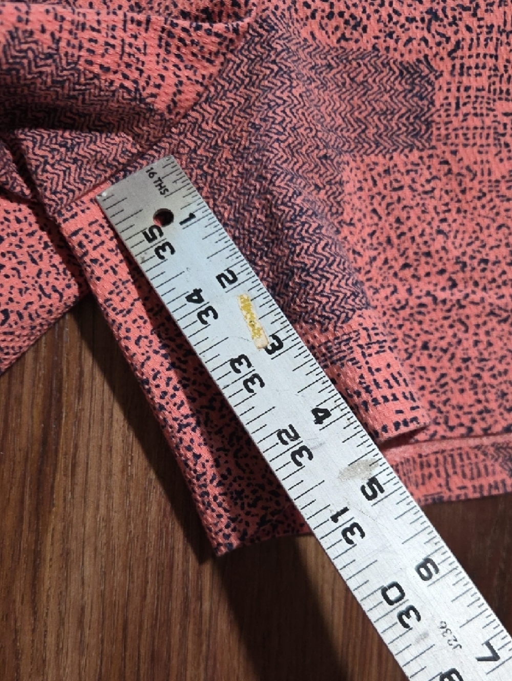 Cartonnier Coral Patterned Jean Shorts with Side Snap Details - Picture 6 of 7